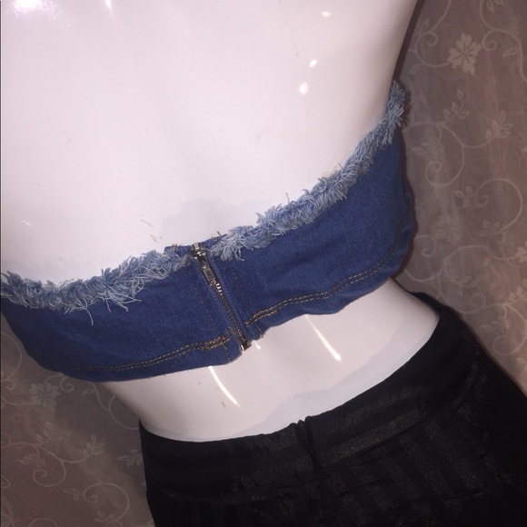 Denim crop top - Picture 3 of 4